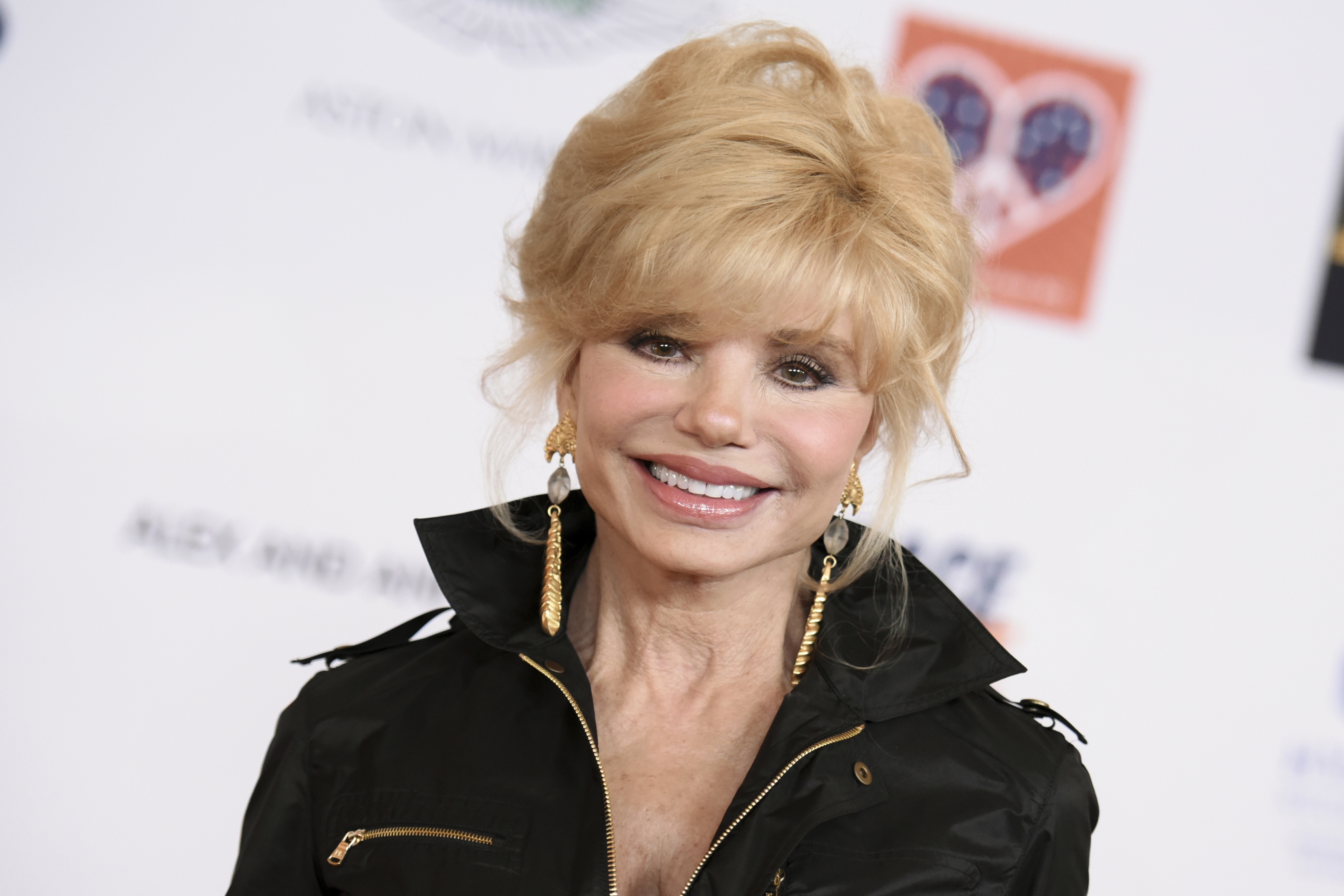 Loni Anderson arrives at the 22nd Annual Race To Erase MS Event held at the Hyatt Regency Century Plaza Hotel, Friday, April 24, 2015, in Los Angeles.